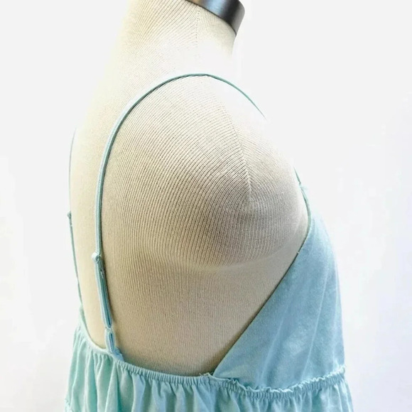 NWT SO GOODS FOR LIFE Juniors Sleeveless Straps Pullover V-Neck Blue Top Large - Picture 5 of 10